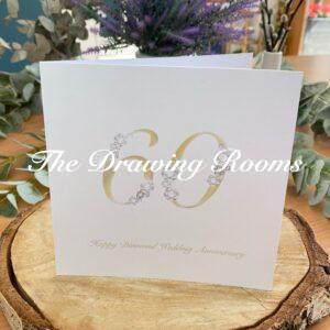 Happy 60th Diamond Wedding Anniversary Card