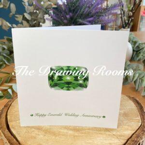 Happy Emerald Wedding Anniversary Card