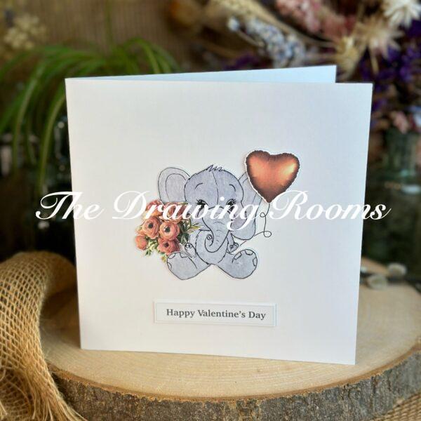 Valentine’s Elephant card